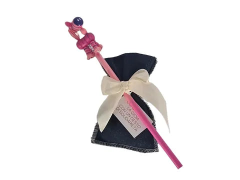 Matite Allegre con sacchetto in jeans