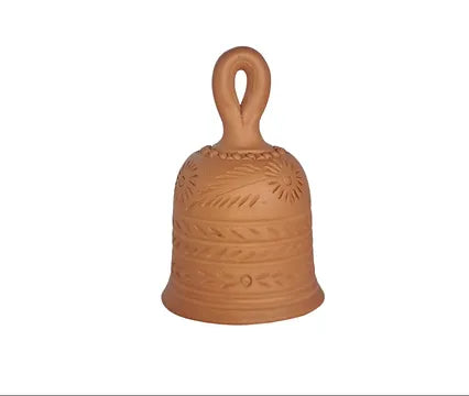 Campana in terracotta con sacchetto in jeans